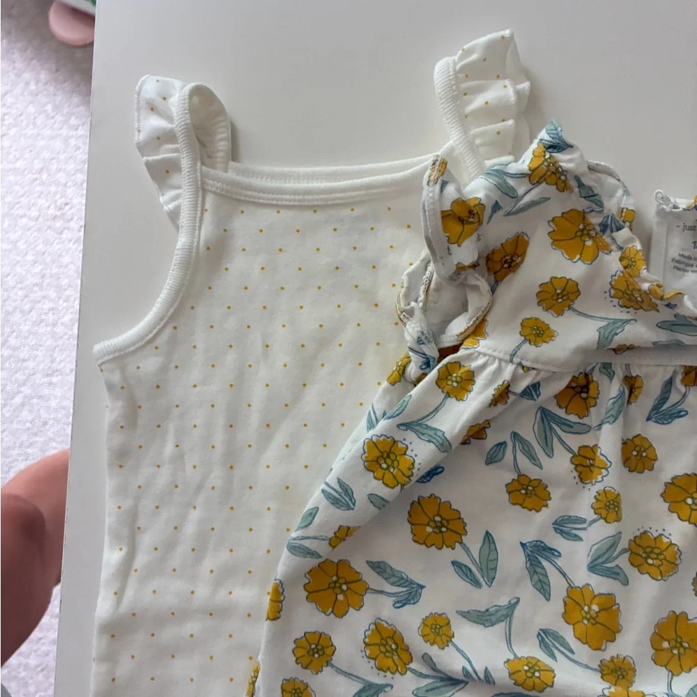 Carter's Yellow Floral Diaper Cover Set